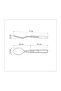 Stainless Steel Dessert Spoon with Treated Brown Polywood Handle - 3