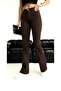 Luna Tall Flare Brown Spanish Jean Denim Trousers Wide Leg - 3
