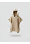 Beach Towel Hooded Girls' and Boys' Bathrobe Poncho Cotton - 3