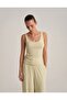Women's Thick Strap Sleeveless Undershirt Lime Single Product Straight Cut Daily Basic