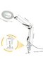 Led Desk Lamp with Adjustable Arm 3 Colors Light - 10X Magnifying Glass - Professional Work Lamp - 5