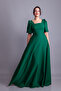 Emerald Green Balloon Sleeve Square Neck Maxi Dress - 5
