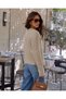 Women's Mink Knitwear Sweater Round Neck Hair Braided Soft Casual Sleeveless - 5