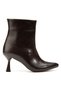 Zri̇n-4701 Premium Brown Wrinkled Square Heel Casual Women's Boots - 5