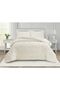 Destina Double Bedspread Set 220X240Cm - Padded Quilted Flannel Fabric - Ecru with 2 Pillowcases - 5
