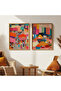 Wooden Framed 2 Piece Painting Qmmt35