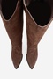 Ania Brown Suede Genuine Leather Women's Western Boots - 2