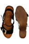 Women Real Suede Leather Clog Sandals in Black - 5