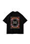 Everyone Love Cats Printed Oversized Unisex Black Tshirt