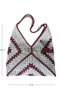 - Emine 9106 9584 Hand Knitted Beaded Detailed Bag / 36 cm - 35 cm - 6