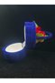 Basket Model Colorful Flower Embroidered Navy Blue Velvet Ring Box Decorative Gift Ring Box - 5