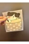 Cream Color Iron-On Cat Transfer Print Arma 18X17 cm