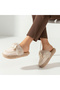 Women's Plush House Slippers Non-Slip Silent Sole Winter Comfortable Slippers - 3