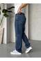 P3236 Dark Blue Baggy Jeans Pants - 3