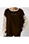 Relaxed Fit Slogan Printed Raster Oversize Sweatshirt - 2
