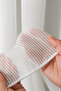 Nihle White Tulle Curtain – Striped, Textured, Modern Living Room Tulle |   Doesn'T Need Ironing - 2