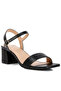 Women Minimalist Block Heel Sandals in Black