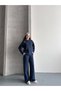 Women's Brioche Knit Hooded Piped Detail Top and Bottom Two-Piece Set - 6