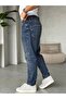P2797 Boyfriend Jeans Dark Navy Blue - 2