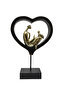 Modern Art Lady with Bird – 2-Piece Polyresin Figurine Set | Elegant Home & Office Décor - 4
