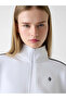 Gj Off-Shoulder Scuba Tracksuit Women's White Sweatshirt W6Rq10Kd122-G011 - 4