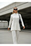 Women's Loose Fit Half Turtleneck Tunic and Bottom Top Set with Elastic Waist Pants - 4