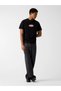 Gj Normal Cut Licensed Brand Logo Men's Black T-Shirt M6Ri41K8Fq4-Jblk - 2