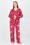 Women 2 Pcs Allover Print Long Sleeve Pyjama Set, Multicolor