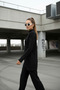 Women's Loose Fit Half Turtleneck Tunic and Bottom Top Set with Elastic Waist Pants - 7