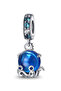 Blue Octopus Dangle Charm - 4