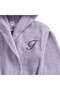Kids Hooded Bathrobe | Monogrammed Letter 'F' | Soft Cotton Comfort - 2