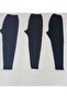 Thermal Cotton Innerwear Fleece-Lined Long Underwear Bottom – Black/Anthracite/Navy Blue/Grey - 2