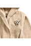 Kids Hooded Bathrobe | Monogrammed Letter 'U' | Soft Cotton Comfort - 2