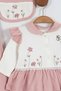 100% Cotton 5 Pieces Floral Embroidered Box of Peter Pan collar Baby Birth Gift Hospital Release - 4
