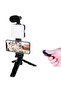 Phone Holder Led Light Remote Control Microphone Phone Vlog Video Recording