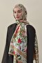 Roselle Voile Silk Shawl Milky Coffee - 4