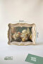Gold Detailed Vintage Patterned Presentation Tray - 25X31X3 cm