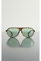 Zeus- Sunglasses Uv400 Protection Pilot Leopard Green Unisex New Season with Case and Wipe Cloth as a Gift - 6
