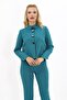 Buttoned Mini Jacket - Petrol - 1010100 - 5