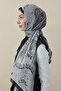 Ethnic Pattern Voile Silk Shawl Black - 4