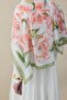 Blossy Voile Silk Shawl Green - 7