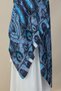 Etro Pattern Silk Voile Shawl S Cobalt Blue - 5