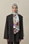 Flora Luxe Voile Silk Shawl Brown
