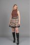 Women's Winter Plaid Checkered Ethereal Flow Tulle Detailed Mini Skirt Stylish Daily Casual Plaid 6848 - 3