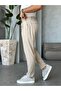 Corduroy Pleated Jogger Pants Cream - 2