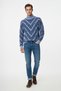 Men's Half Turtleneck Blocky Sweater - 2