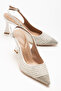 10 Centimeters Heeled Imported Stone Evening Dress Wedding Dress Women's Shoes