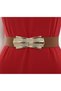 Gold Buckle Elastic Belt Women's Belt Dress Belt Shirt Belt Coat Belt - 4
