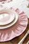 Ruffled Round Elegant Set of 2 Placemats & Table Chargers 40 CM - 2