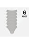 Combed Cotton Lycra Women's Bikini Panties 6-Piece - White